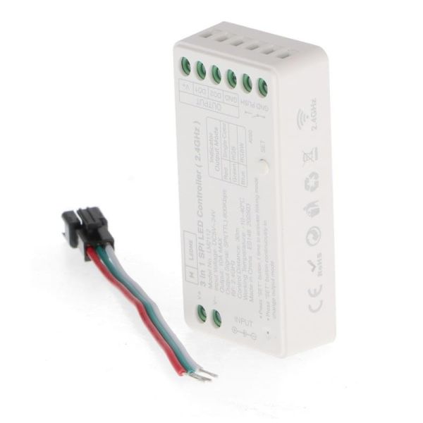 Controlador regulador SPI/IC 3 en 1 para tiras LED digitales RGBW
