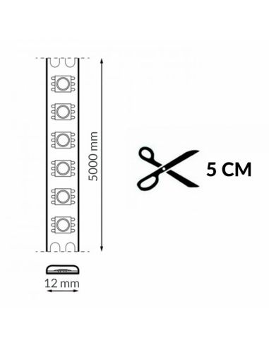 LED COB TIPS RGBIC Digital 24V 21W/m...