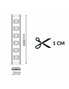Bande LED SMD RGB numérique MESSE 12V 14W/m IP20, 5 mètres, avec contrôle de couleur segmenté. 2