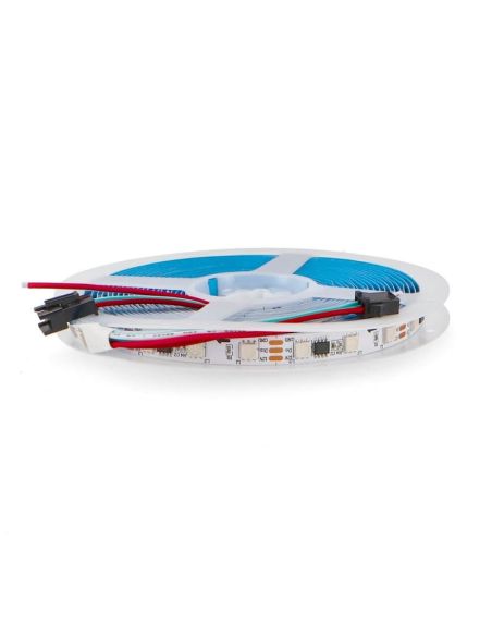 Tira LED SMD RGBIC digital RITT 12V 14W/m IP20 5 metros, efectos multicolor dinámicos