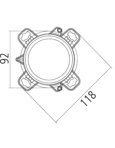 Dimensões dos faróis de LED (luz baixa) homologados para New Holland, Fendt e Massey Ferguson.