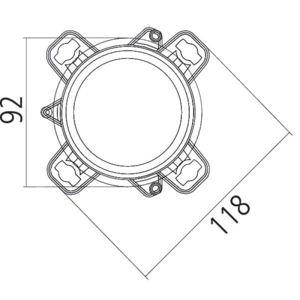 Dimensions des phares à DEL (feux de croisement) homologués pour New Holland, Fendt et Massey Ferguson