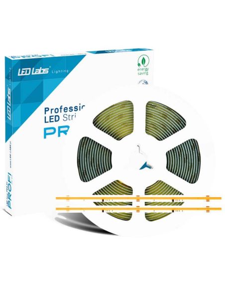 Tira LED COB 24V con control SPI 11W/m PROFI 5 metros, luz blanca continua profesional, 6500K/4000K/3000K