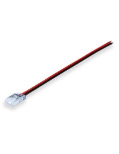 Conector com cabo para fita LED monocromática de 8 mm, 2 pinos, 12 V/24 V