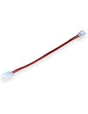 Conector doble con cable para tira LED monocolor 8mm 2 pin, 12V / 24V