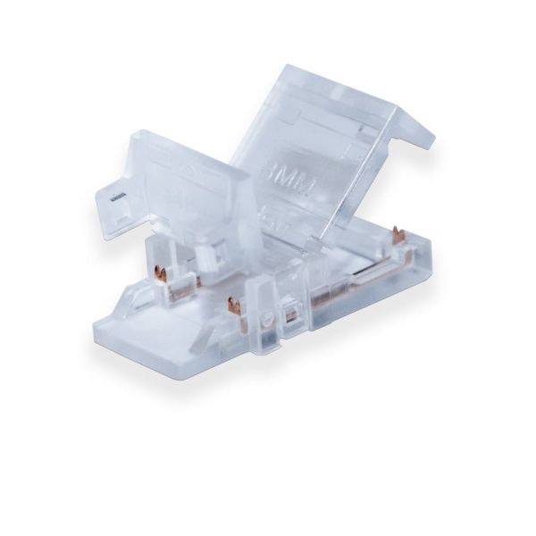 Connecteur pour bande LED monochrome de 8 mm et câble, 2 broches 12 V / 24 V