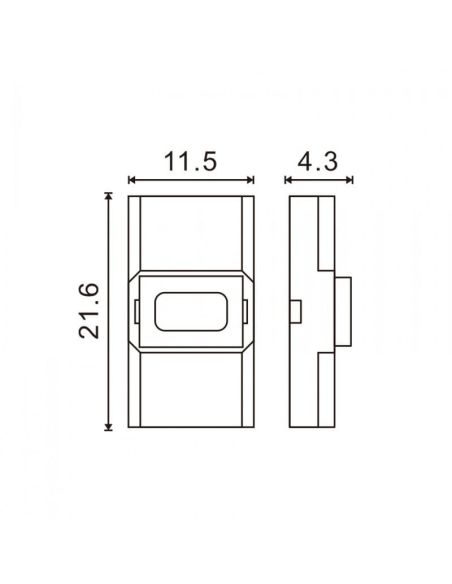 Conector UltraMini para tira LED monocolor 10 mm 2 pin 12V / 24V