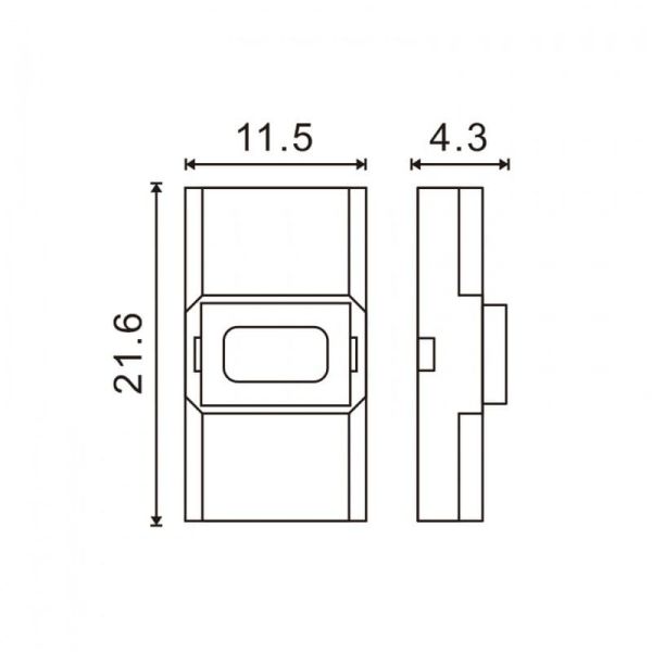 Conector UltraMini para tira LED monocolor 10 mm 2 pin 12V / 24V
