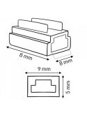 Connecteur multifonction 9 en 1 pour bande LED monochrome 2 broches de 8 mm, 12 V/24 V