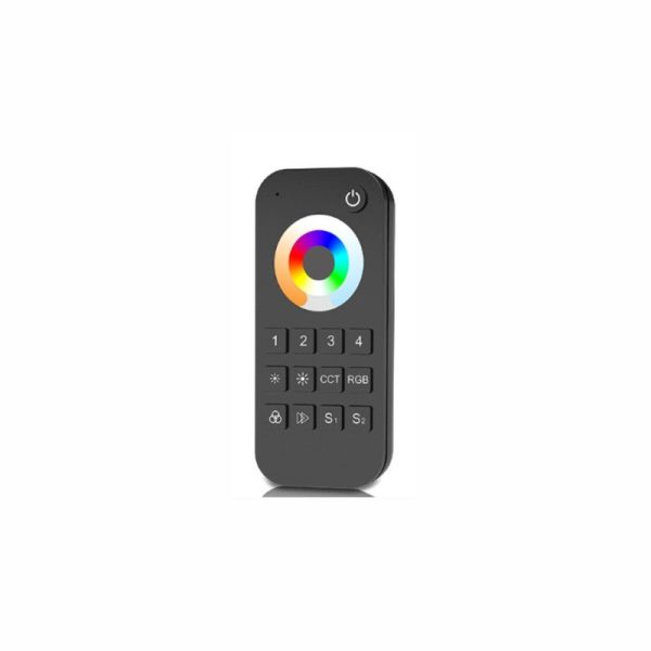 Mando RF 2,4 GHz RGB+CCT de 4 zonas para tiras LED regulables