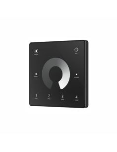 Panel con tecnología TUYA RF 2,4 GHz monocolor de 4 zonas con 2 escenas para tiras LED