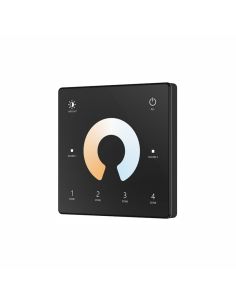 Panel TUYA RF 2,4 GHz CCT de 4 zonas para tiras LED regulables