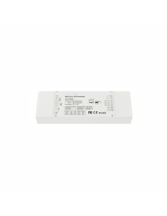 Controlador TUYA WiFi + RF de 2,4 GHz com 5 canais para fitas de LED de cor única, CCT, RGB, RGBW e RGB+CCT.