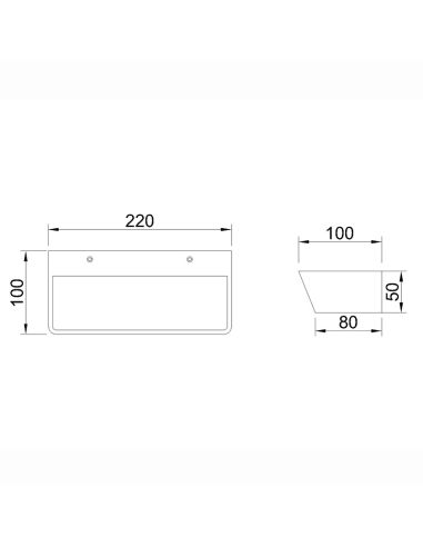 Aplique de pared LED ALTEA 21W con...
