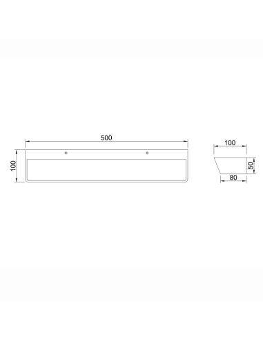 Aplique de pared LED ALTEA 40W 3000K/4000K blanco 3200 Lm