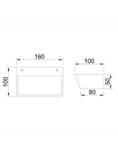 Aplique de pared LED ALTEA 15W 3000K/4000K Blanco 1200lm/1275lm