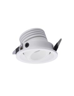 Mini foco LED orientable blanco NEPTUNO 3W 210Lm/220Lm, corte Ø42mm, 2700K/3000K/4000K