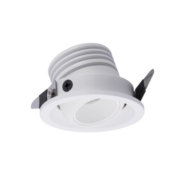 Mini foco LED orientable blanco NEPTUNO 3W 210Lm/220Lm, corte Ø42mm, 2700K/3000K/4000K