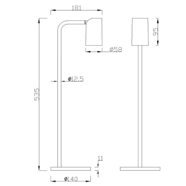 Lámpara sobremesa Sal blanco arena o...