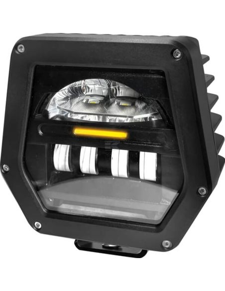 Faro LED delantero 40/70W 12–30V con conector Delphi para John Deere – Luz cruce y carretera RE593798