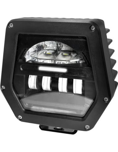 Phare LED 40/70 W 12-30 V avec connecteur Delphi pour John Deere – Feux de croisement et de route RE593798