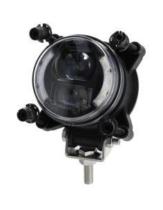 Dimensions : Phare rond à LED 90 mm 30/5 W 12–24 V avec feu de croisement et feu de position – Connecteur H9