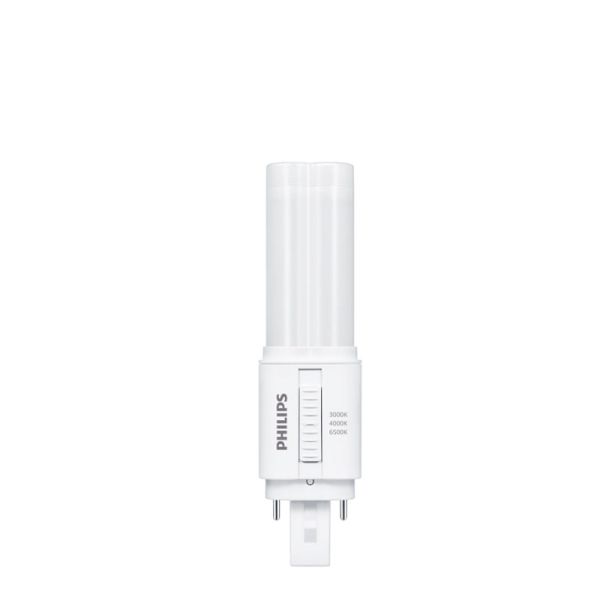 Bombilla LED CorePro PLC G24d profesional 2 pines, 5,9W equivalente a 13W con selector 3CCT 3000/4000/6500K, 115mm