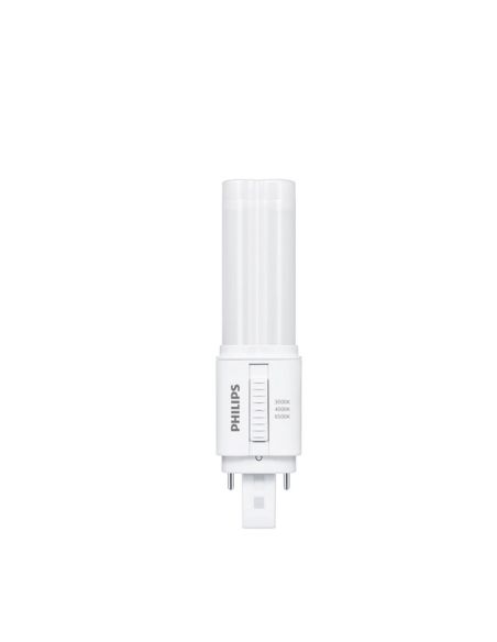 Bombilla LED CorePro PLC G24d profesional 2 pines, 6,9W equivalente a 18W con selector 3CCT 3000/4000/6500K, 120mm