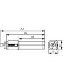 Bombilla LED CorePro PLC G24d profesional 2 pines, 8,9W equivalente a 26W con selector 3CCT 3000/4000/6500K, 150mm