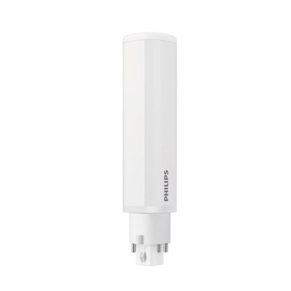 Bombilla LED CorePro PLC G24q-1 profesional 4 pines, 5,5W equivalente a 13W, 475/500Lm  3000K/4000K, 128mm