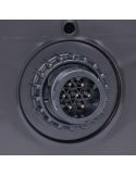 Piloto trasero LED W249DD+W48 con galibo lateral y luz de matrícula – Izquierdo / Derecho 12–24V
