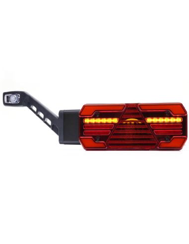 Piloto trasero LED W249DD+W48 con galibo lateral y luz de matrícula – Izquierdo / Derecho 12–24V