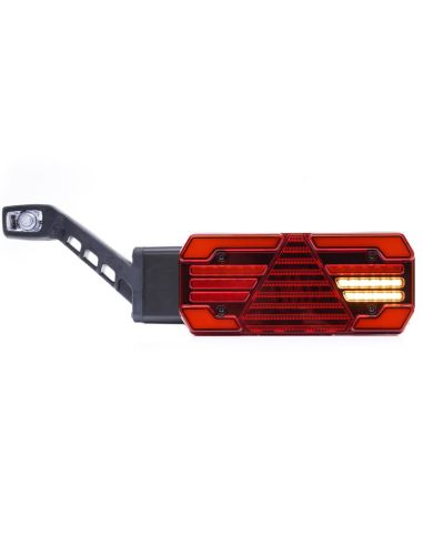 Piloto trasero LED W249DD+W48 con galibo lateral y luz de matrícula – Izquierdo / Derecho 12–24V
