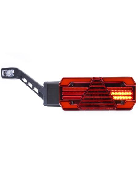 Piloto trasero LED W249DD+W48 con galibo lateral y luz de matrícula – Izquierdo / Derecho 12–24V