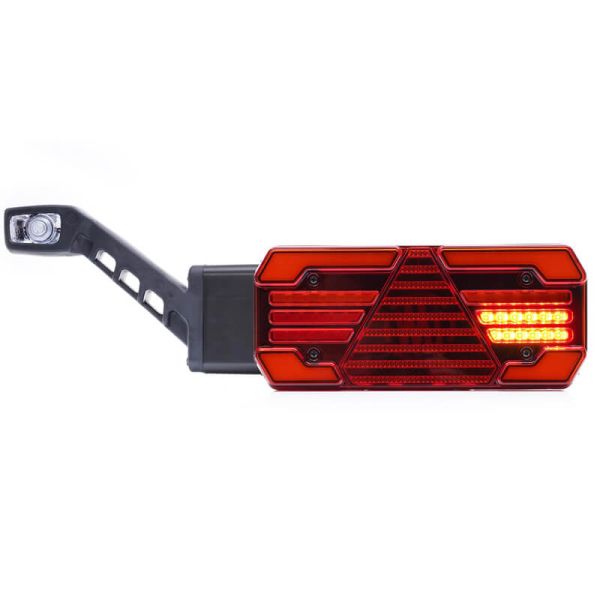 Lanterna traseira LED W249DD+W48 com luz de posição lateral e luz de placa – Esquerda/Direita 12–24V