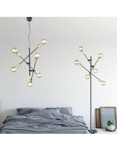 Plafón LED metálico Cross 6 luces Trio Lighting| 6 bombillas E27| León Leds Iluminación