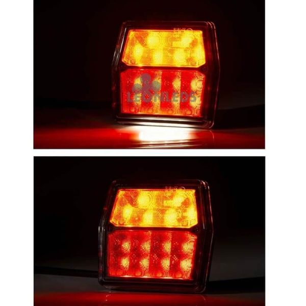 Piloto trasero LED Fristom FT-222 12V con conector Bayonet 5 Pin y luz de matrícula R10, R1, S1, 2a, L00