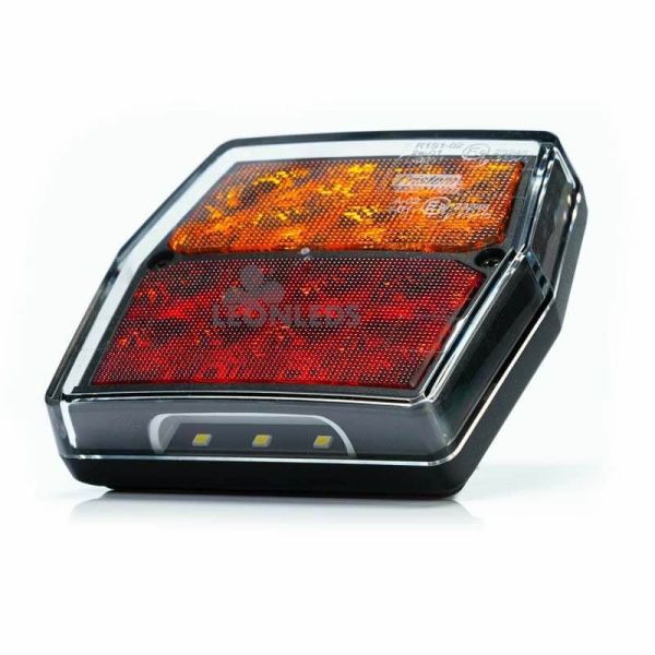 Piloto trasero LED Fristom FT-222 12V con conector Bayonet 5 Pin y luz de matrícula R10, R1, S1, 2a, L00