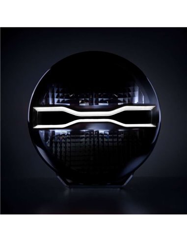 Farol de LED DRAGON DRIVE FOR9T de 9 polegadas, branco e âmbar, 6500K, 9300 lúmens, alcance de 586 m, IP67