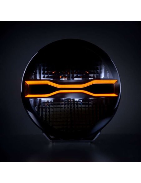 Phare LED DRAGON DRIVE 9" FOR9T, blanc et ambre, 6500K, 9300 lm, portée de 586 m, IP67