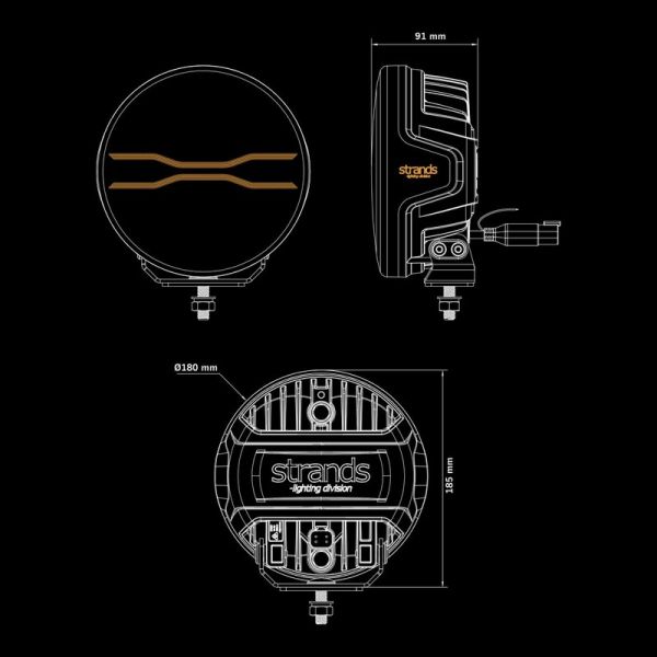 LED-Scheinwerfer DRAGON DRIVE 7"...