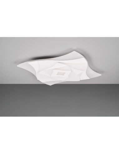 Luminária de teto AKITA com formas geométricas e efeitos 3D, 56W 6550lm, dimerizável, 3000-6500K