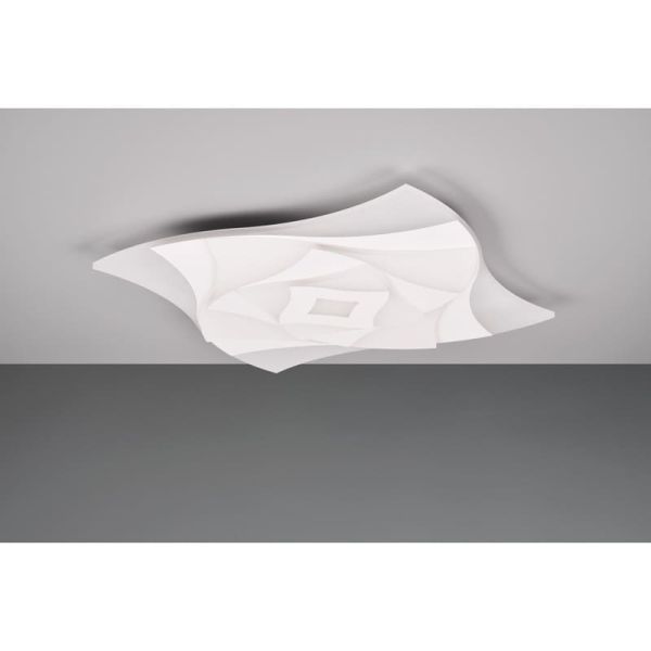 Luminária de teto AKITA com formas geométricas e efeitos 3D, 56W 6550lm, dimerizável, 3000-6500K