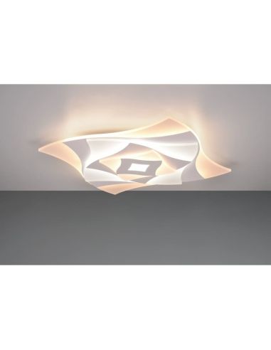 Plafón de techo con formas geométricas y efectos 3D AKITA, 56W 6550Lm, dimmable, 3000-6500K