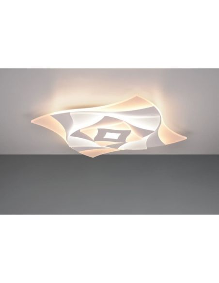 Plafón de techo con formas geométricas y efectos 3D AKITA, 56W 6550Lm, dimmable, 3000-6500K