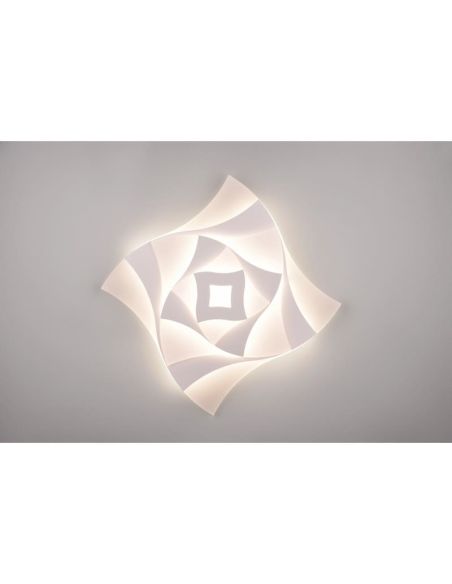 Plafón de techo con formas geométricas y efectos 3D AKITA, 56W 6550Lm, dimmable, 3000-6500K