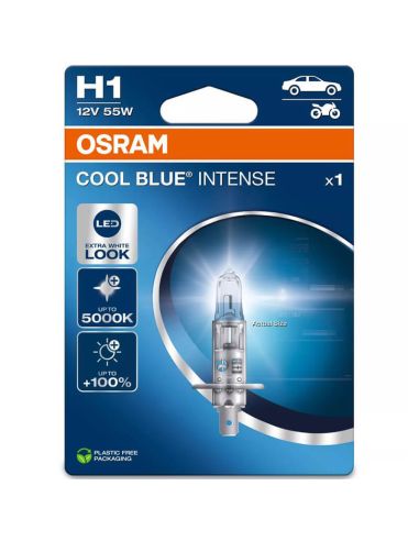 Lâmpada Halógena OSRAM COOL BLUE INTENSE H1 Next Generation 5000K – Branco Extra 12V (1 unidade)