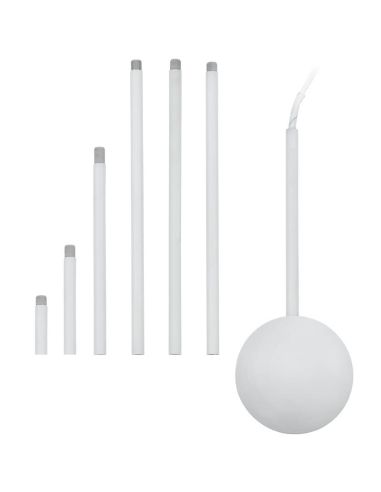 Conducto de cables EXTENTION EGLO blanco regulable 320–1570 mm para techo