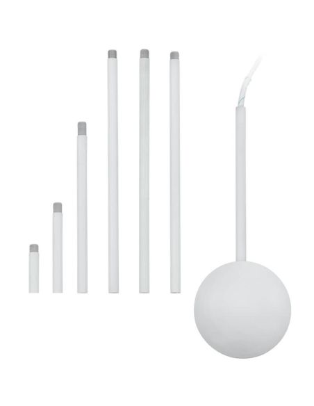 Conducto de cables EXTENTION EGLO blanco regulable 320–1570 mm para techo