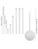 Conducto de cables EXTENTION EGLO blanco regulable 320–1570 mm para techo